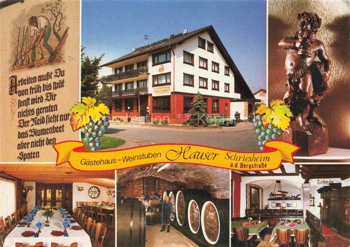 Schriesheim Gaestehaus Weinstube Hauser Gastraeume Weinkeller