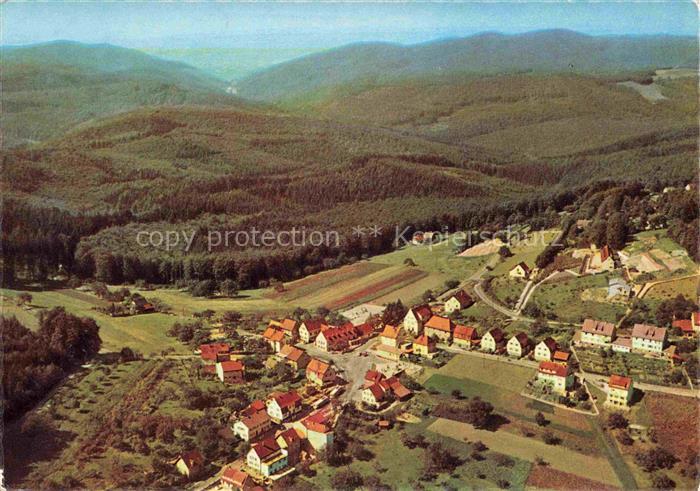 Wilhelmsfeld Fliegeraufnahme mit Gasthof Schriesheimer Hof