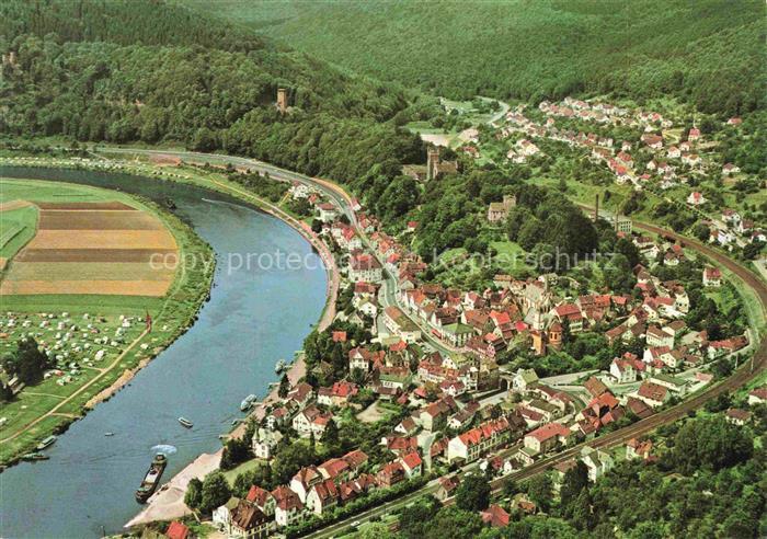 Neckarsteinach Fliegeraufnahme