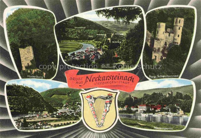 Neckarsteinach Hinterburg Neckarpartien Burg Schwalbennest