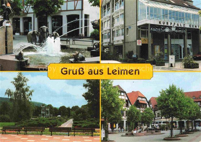 Leimen Baden Heidelberg St Georg Brunnen Kurpfalz Centrum Freibad Georgplatz