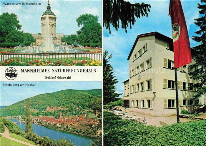 Kohlhof Altenbach Wasserturm in Mannheim Heidelberg Neckarpartie Naturfreundehau