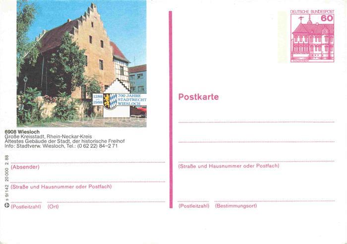 Wiesloch aeltestes Gebaeude der Stadt der historische Freihof