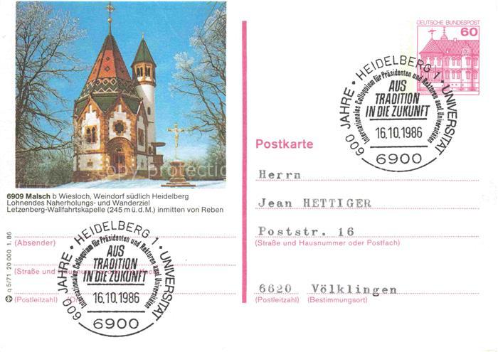 Malsch Wiesloch Heidelberg Letzenberg Wallfahrtskapelle