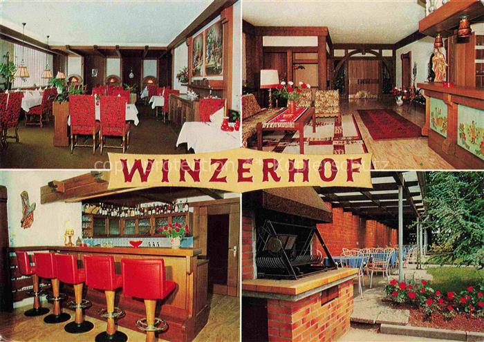 Rauenberg Kraichgau Hotel Restaurant Winzerhof Gastraeume Bar Grill
