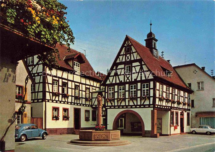 Schriesheim Historisches Rathaus Brunnen