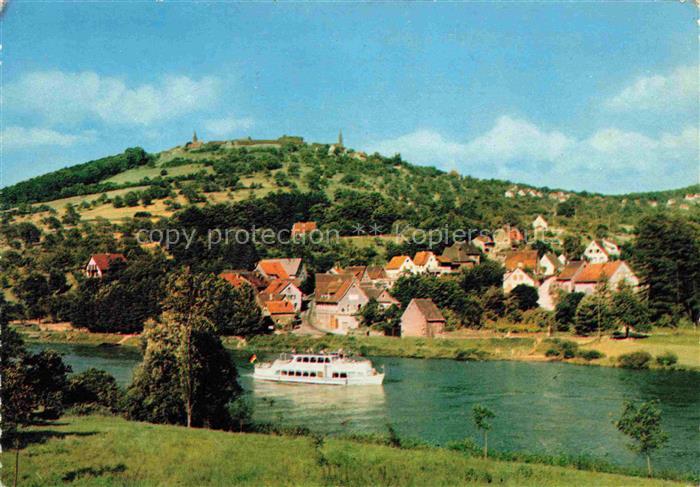 Neckargemuend Neckarpartie Fahrgastschiff Waibels Gasthaus Neckartal