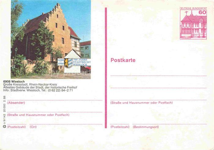 Wiesloch aeltestes Gebaeude der Stadt