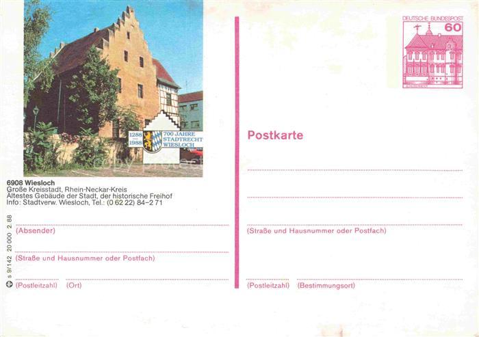 Wiesloch aeltestes Gebaeude der Stadt