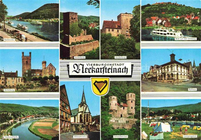 Neckarsteinach Neckarpartien Vorderburg Hinterburg Mittelburg Schwalbennest Rath
