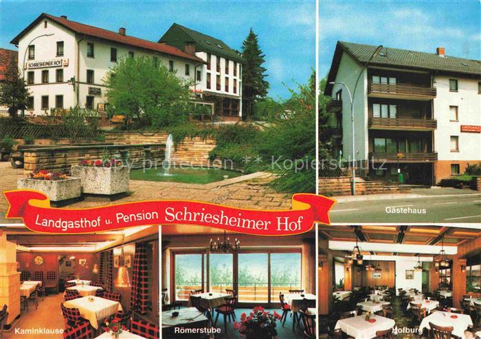 Wilhelmsfeld Landgasthof Schriesheimer Hof Gaestehaus Kaminklause Roemerstube Ho