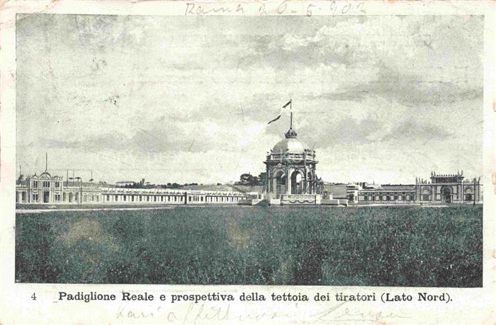 ROMA  Rom Lazio IT Padiglione Reale e prospettiva della tettoia dei tiratori