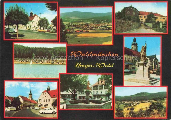 Waldmuenchen Cham Bayern Teilansichten Motive Stadtzentrum Denkmal Campingplatz