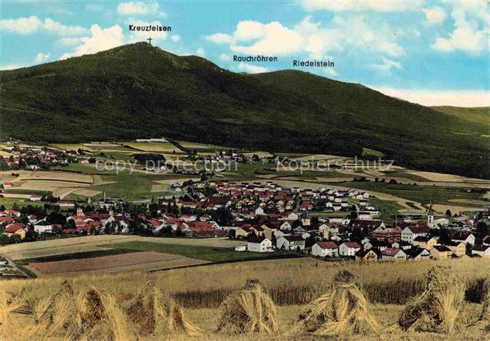 Koetzting Bad Bayern Panorama Blick gegen Kaltersberg Bayerischer Wald
