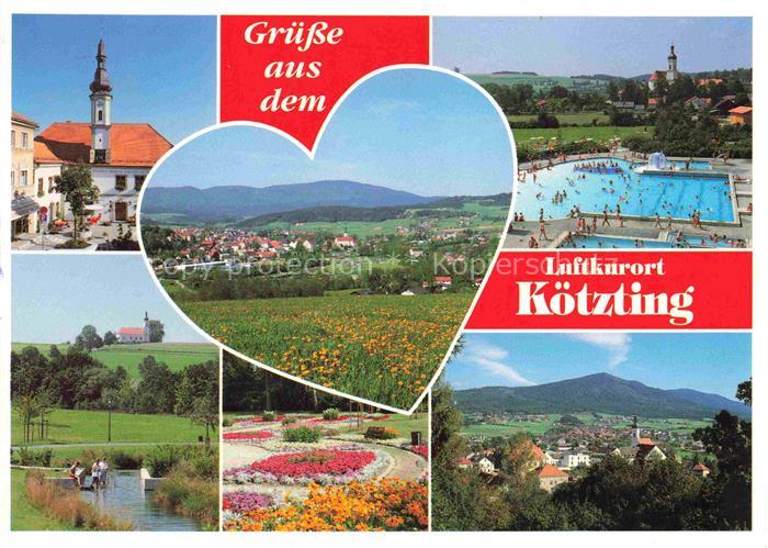 Koetzting Bad Bayern Teilansichten Luftkurort Freibad Parkanlagen