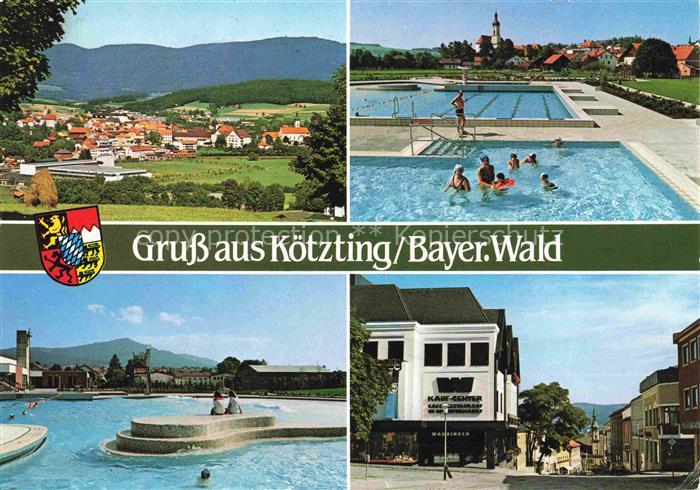 Koetzting Bad Bayern Panorama Freibad Motiv Ortszentrum