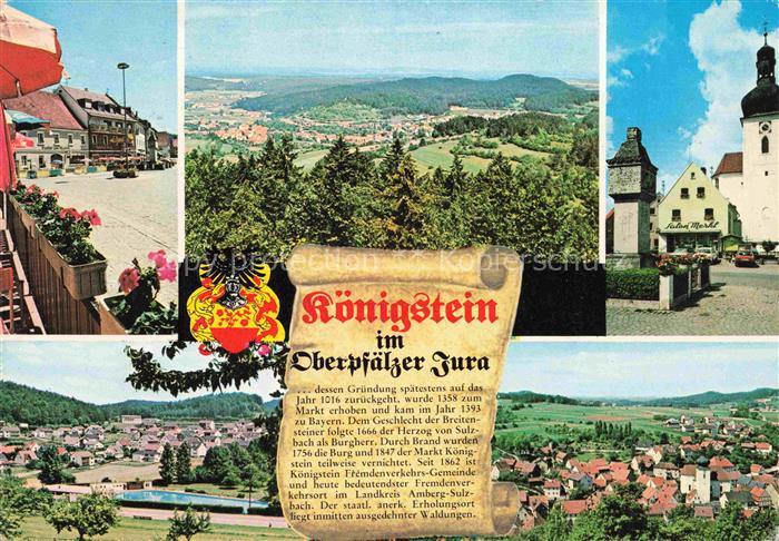 Koenigstein Oberpfalz Panorama Ortszentrum Kirche Historie
