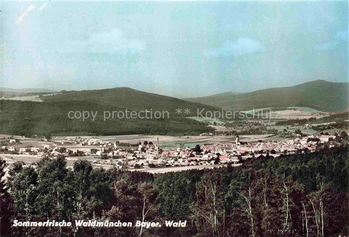 Waldmuenchen Cham Bayern Panorama Sommerfrische