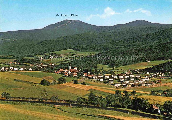 Lam Oberpfalz Panorama Blick gegen Grossen Arber Bayerischer Wald