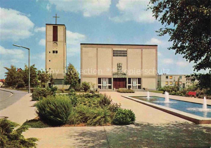 Fischbach NueRNBERG Bayern Heilig-Geist-Kirche Wasserspiele Architekt F. Puehlho
