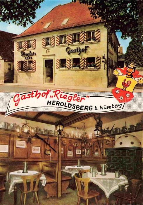 Heroldsberg Erlangen-Hoechstadt Nuernberg Bayern Gasthof Riegler Gaststube