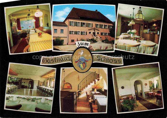 Eckental Gasthaus zum Schloss Gastraeume Festsaal Treppenaufgang