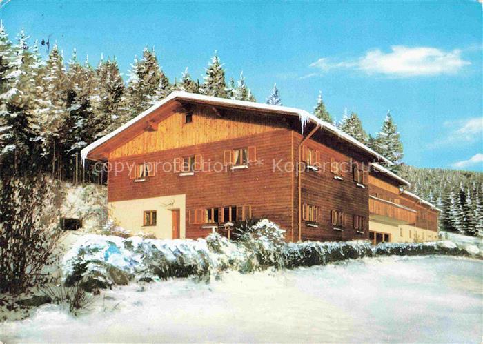Glashuett St Englmar Schullandheim Winter im Bayerischen Wald