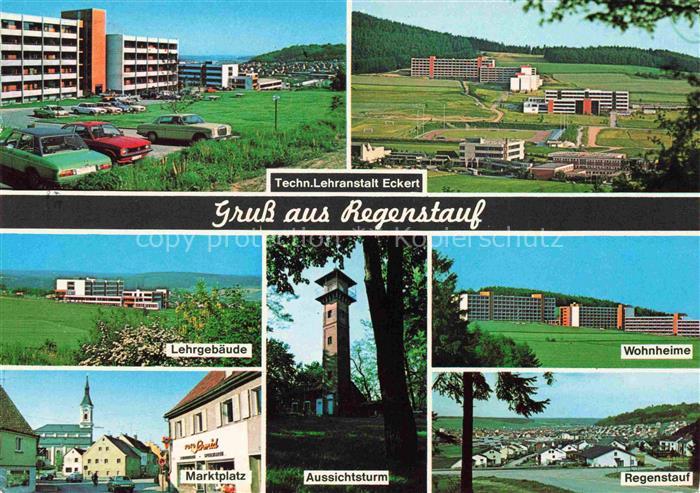 Regenstauf Technische Lehranstalt Eckert Lehrgebaeude Wohnheime Marktplatz Aussi