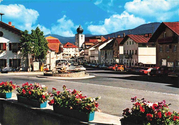 Lam Oberpfalz Hauptstrasse Blick zur Kirche