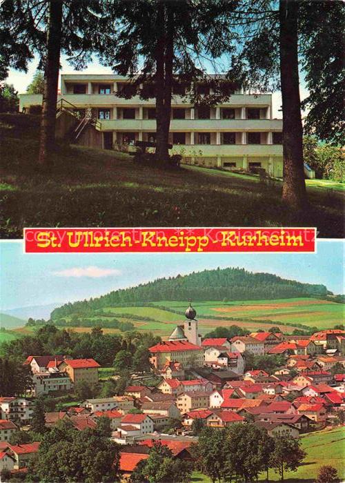 Lam Oberpfalz St. Ullrich-Kneipp-Kurheim Ortsansicht mit Kirche
