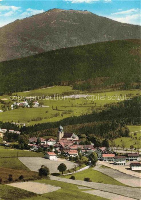 Lam Oberpfalz Panorama Luftkurort im Bayerischen Wald Blick gegen Grossen Arber