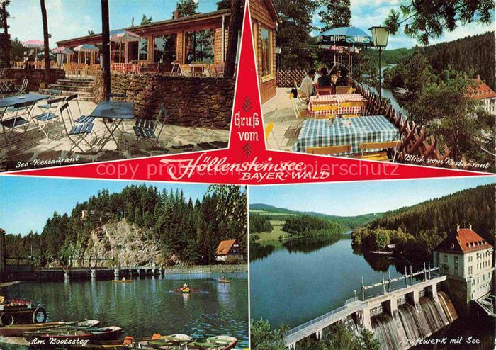 Hoellensteinsee Viechtach Regen Bayern See-Restaurant Terrasse Bootssteg Stausee