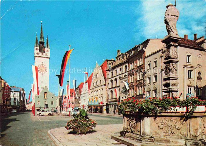 Straubing Ludwigsplatz Brunnen