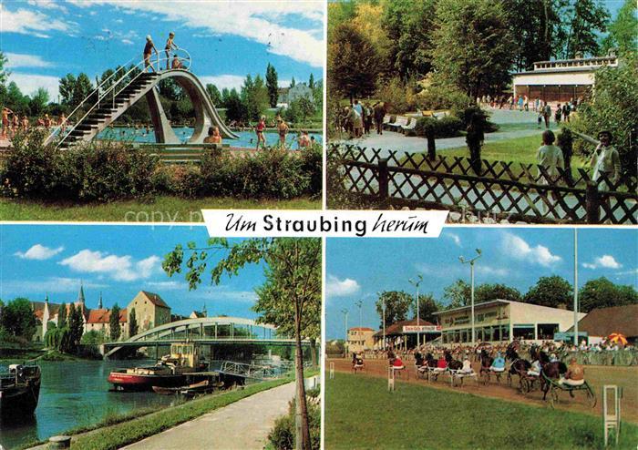 Straubing Freibad Tiergarten Donau Schloss Trabrennbahn