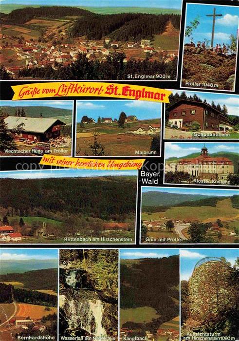 St Englmar Panorama Luftkurort und Umgebung Berghuette Schullandheim Kloster Lan