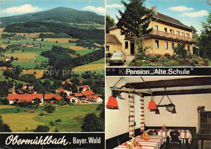 Obermuehlbach Panorama Bayerischer Wald Pension Alte Schule Gastraum