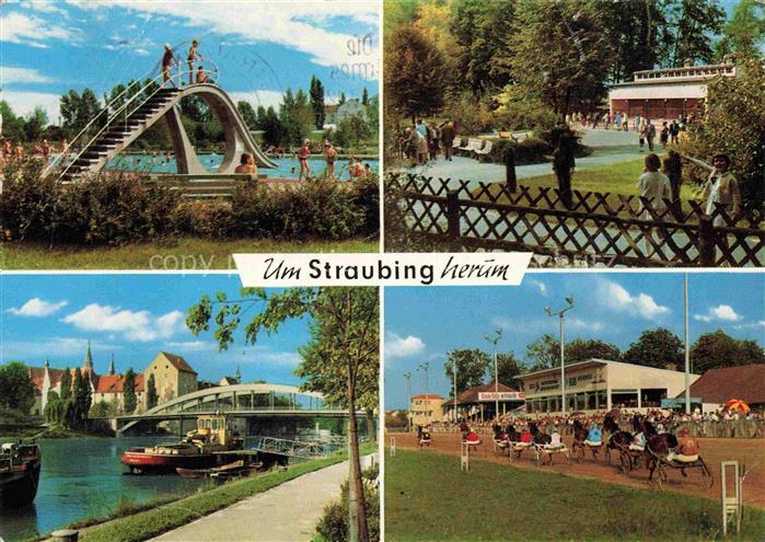 Straubing Freibad Tiergarten Donau Schloss Trabrennbahn