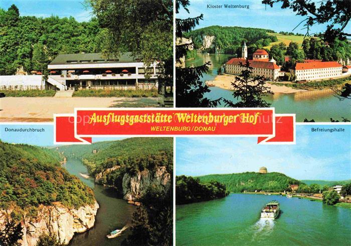 Weltenburg Kelheim Ausflugsgaststaette Weltenburger Hof Kloster Donaudurchbruche