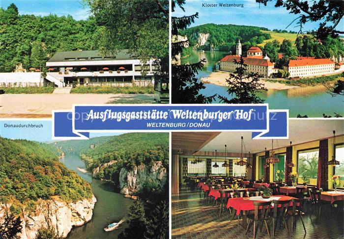 Weltenburg Kelheim Ausflugsgaststaette Weltenburger Hof Kloster Donaudurchbruche