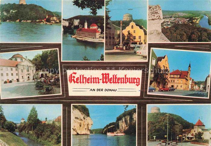 Weltenburg Kelheim Teilansichten Donautal Befreiungshalle Stadtzentrum Jugendher