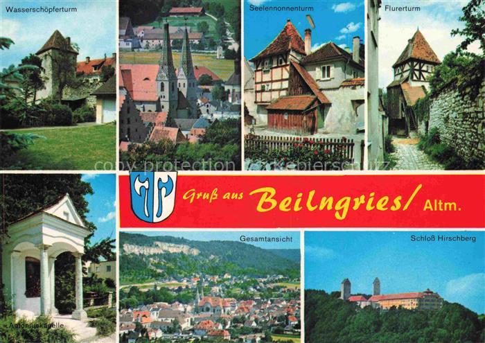 Beilngries Wasserschoepferturm Kirche Seelennonnenturm Flurerturm Antoniuskapell
