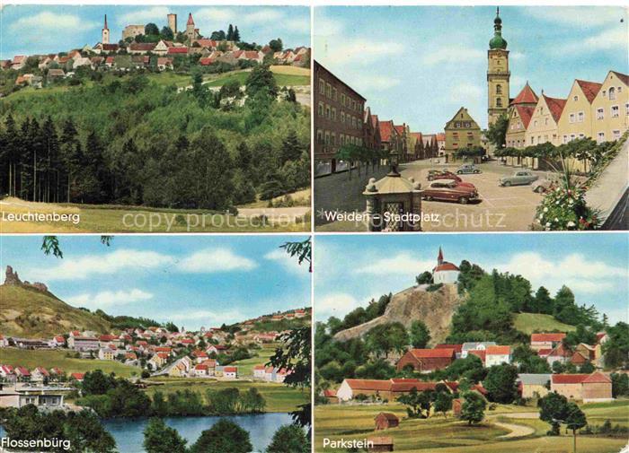 Weiden  Oberpfalz und Umgebung Leuchtenberg Flossenbuerg Parkstein Stadtplatz We