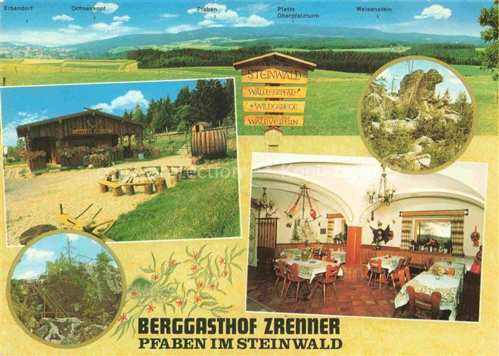 Pfaben Steinwald Erbendorf Bayern Landschaftspanorama Berggasthof Zrenner Gastra