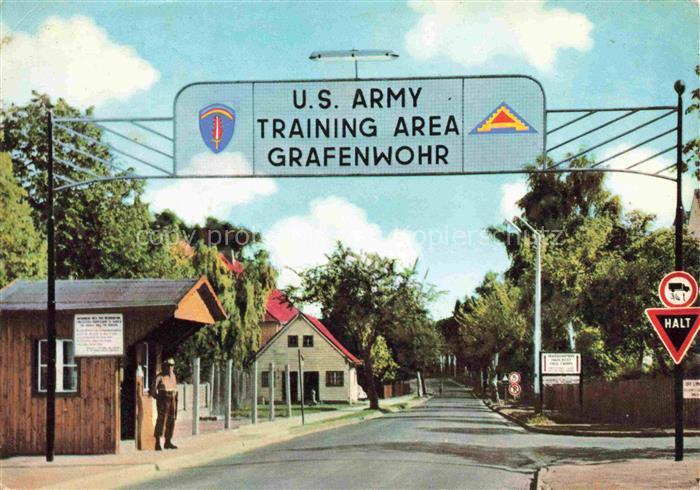 Grafenwoehr Truppenuebungsplatz U.S. Army Training Area Lagereingang