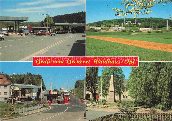 Waidhaus Oberpfalz Bayern Teilansichten Grenzort zu Tschechien Gedenkstein