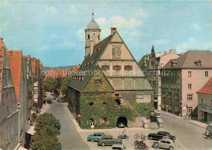 Weiden  Oberpfalz Altstadt mit Rathaus