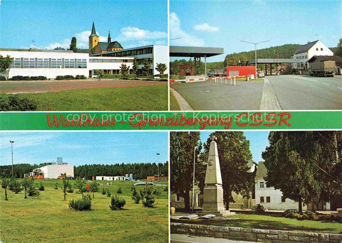 Waidhaus Oberpfalz Bayern Teilansichten Grenzort zu Tschechien Gedenkstein