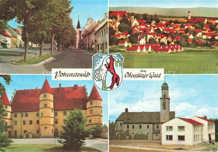 Vohenstrauss Bayern Ortszentrum Schloss Kirche Panorama