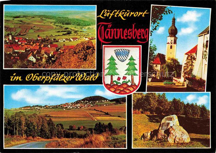 Taennesberg Neustadt Waldnaab Bayern Panorama Landschaft Kirche Gedenkstein