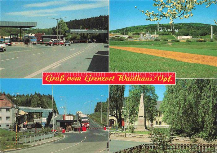 Waidhaus Oberpfalz Bayern Teilansichten Grenzort zu Tschechien Gedenkstein